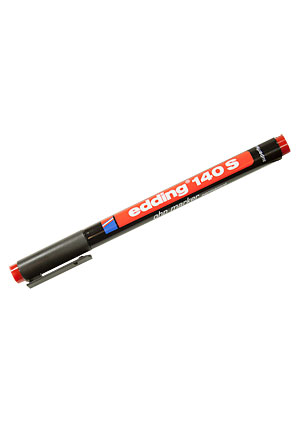 EDDING 140S красный, маркер 0.3мм для подписей на ПВХ Edding