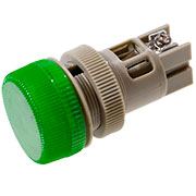 SQ0702-0013, Лампа ENR-22 сигнальная 22мм зеленая неон 230В цилиндр TDM electric