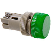 SQ0702-0013, Лампа ENR-22 сигнальная 22мм зеленая неон 230В цилиндр