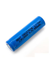 INDUSTRIAL ICR14500 850mAh,  Li-ion 14500, 850 mAh, 3.7V,  