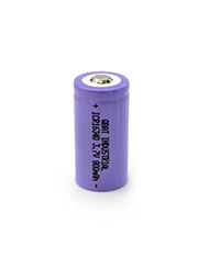 INDUSTRIAL ICR16340 700mAh (high top),  Li-ion, 800 mAh, 3.7V,  