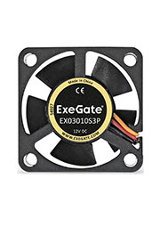 EX03010S3P,  ExeGate 30x30x10 ,  , 3pin, 9000RPM, 26dBA