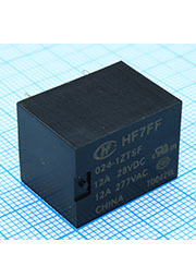 HF7FF/024-1ZTSF, ���� ������ ���������� Power PCB Relay SPDT Sealed 24VDC