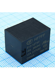 HF7FF/012-1ZTSF, ���� ������ ���������� Power PCB Relay SPDT Sealed 12VDC