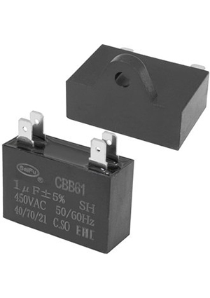 CBB61 1 uF 450V 4 PIN (SAIFU), CBB61 1 uF 450V 4 PIN, SAIFU,  , 1 ,  5 %, 450