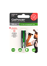  Li-ion GoPower 14500 AA BL1 3.7V 900mAh / .. (1/6