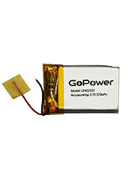  Li-Pol GoPower LP402535 PK1 3.7V 320mAh / (1/10/250)