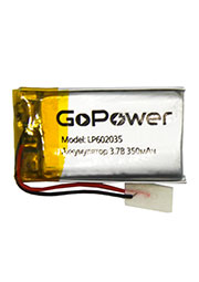  Li-Pol GoPower LP602035 PK1 3.7V 350mAh / (1/10/250)
