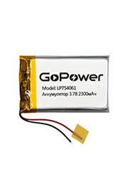  Li-Pol GoPower LP754061 PK1 3.7V 2300mAh / (1/10/250)