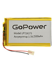  Li-Pol GoPower LP724373 PK1 3.7V 2500mAh / (1/10)