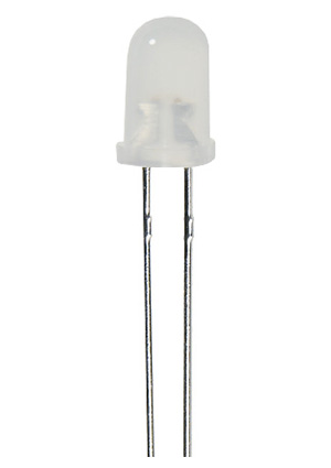 L-57GYW, Светодиод 5мм/зеленый/568нм/12-20мкд - желтый/588нм/5-10мкд/белый матовый/60 Kingbright