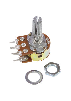 16K2 KC 2*20k, вал с насечкой L=20мм RUICHI