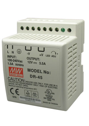 DR-4524,   24 45  DIN  Mean Well