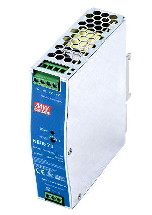 NDR-75-24, AC-DC, 77,  90 264V AC, 47 63 /127 370 DC,  24/3.2A, .  24 28,  MEAN WELL