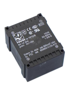 BV UI 304 0129, 10W 2x7.5V 2x667mA 2*115V HAHN
