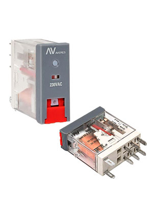 rpat-22-2-24DC, Реле промежуточное с кнопкой и мех. Индикацией RPAt 22, Реле промежуточное с кнопкой EKF