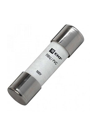 Плавкая вставка цилиндрическая ПВЦ 10х38 10А, Плавкая вставка цилиндрическая EKF
