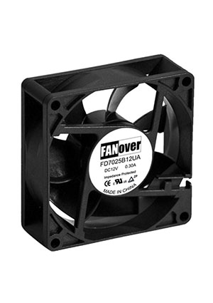 вентилятор 70х70х25мм 24В FD7025B24H DC (качения) FANOVE, вентилятор 70х70х25мм 24В FD FANOVER