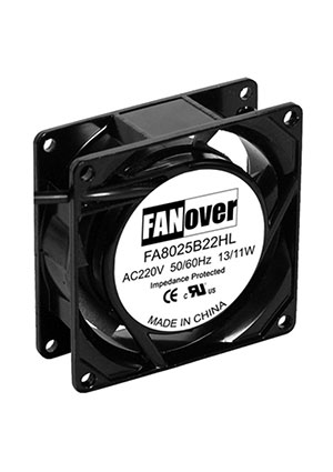 FA8025S22HL, ���������� 80�80�25�� 220� FA8025S22HL AC (����������) FANOVER FANOVER