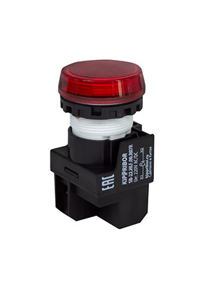 SB-22.HLF.00.R03R, Лампа светосигнальная, плоская, 24 V AC/DC, крас Кипприбор