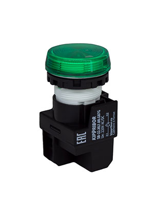 SB-22.HLF.00.G03G, Лампа светосигнальная, плоская, 24 V AC/DC, зел Кипприбор