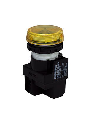 SB-22.HLF.00.Y03Y, Лампа светосигнальная, плоская, 24 V AC/DC, жел Кипприбор