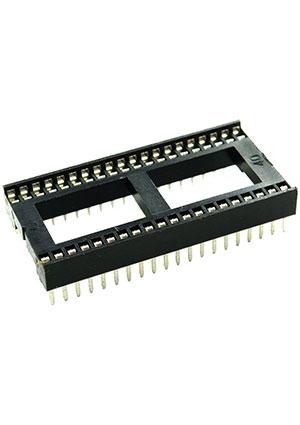 ICSS-40 (DS1010-40N), DIP панель 40-контактная шаг 1.778мм широкая Connfly