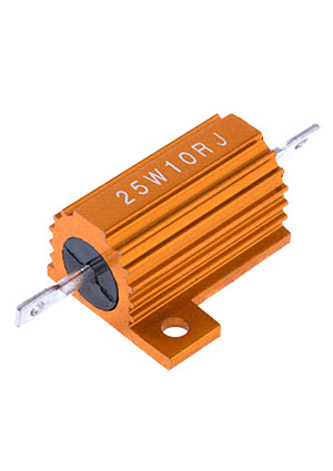 AH25W10RJ, 10ом 5% AH-25W (27х29х16) резистор проволочный керамический алюминиевый корпус AH25W10RJ CCO