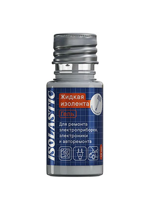 Жидкая изолента гель, черная 10 мл ISOLASTIC
