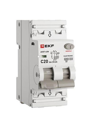 D63N26E16C30, ����������� �������������� ����������������� ���� 2� (1P+N) C 16� 30�� ��� AC 6�� ���� EKF