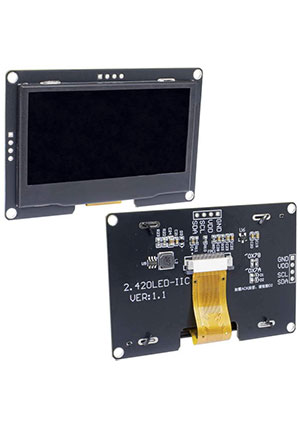 DSM-OLED-2.42-7P-Y, 2.42-�������� ������ OLED-������� RUICHI, DSM-OLED-2.42-7P-Y, ���������� 128x64� RUICHI