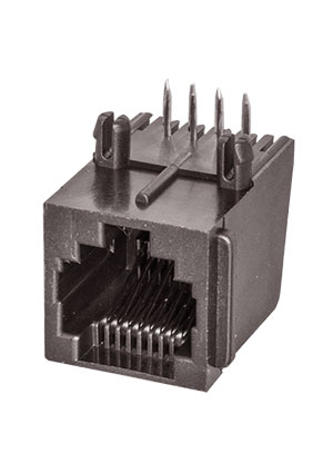 TJ2-8P8C, Разъем RJ-45 на плату, 8P8C, тип 2 BM