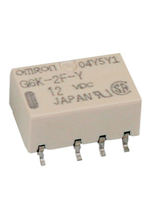 G6K-2FY-TR-12DC, Сигнальное реле 1A DPDT (две контактных группы-два направления) катушка 12В (10х7х OMRON