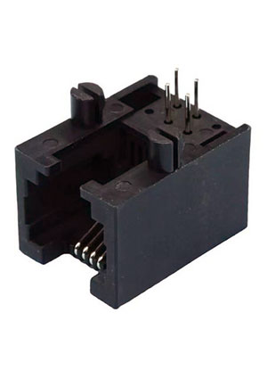 DS1133-03-S60BX, ������ 6P6C RJ-12 (6 ����., �����.), �������, ������ ���� �� �����, ������ ����.  ( CONNFLY