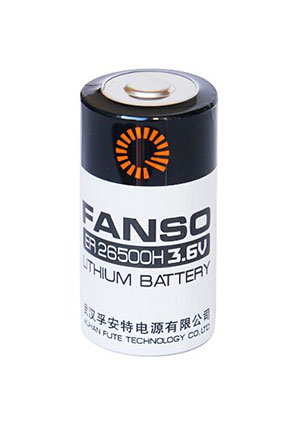 ER26500H/S, Li, SOCl2 ������� ����������� C, 3.6�, 9��, ����������� �����, -55...85  C Fanso