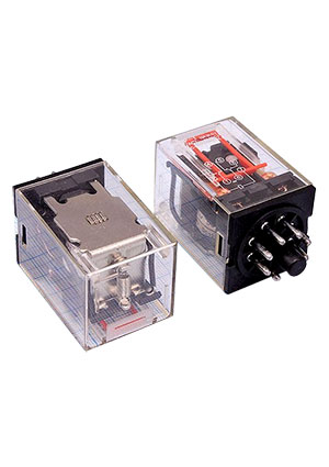 HLS-MK2P-DC24V, HF10F F-/24D-2ZT (HLS-MK2P-DC24V) 10A-конт.2С реле Helishun HELISHUN