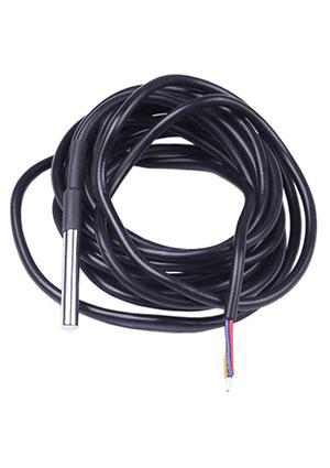 DS18B20A20, Влагозащищенный датчик температуры с интерфейсом 1-Wire, гильза Ф6х50мм, кабедь 2М. UMW